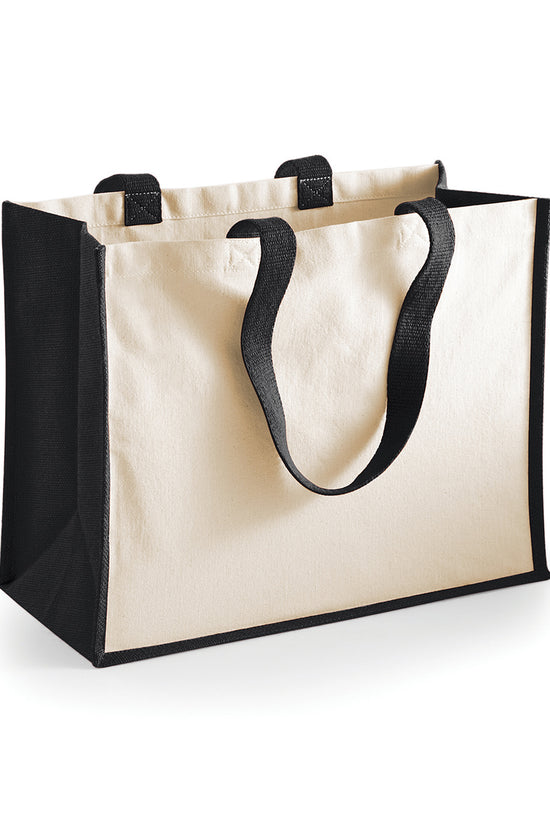 Westford Mill Printers Jute Classic Shopper Bag for Stylish Adults