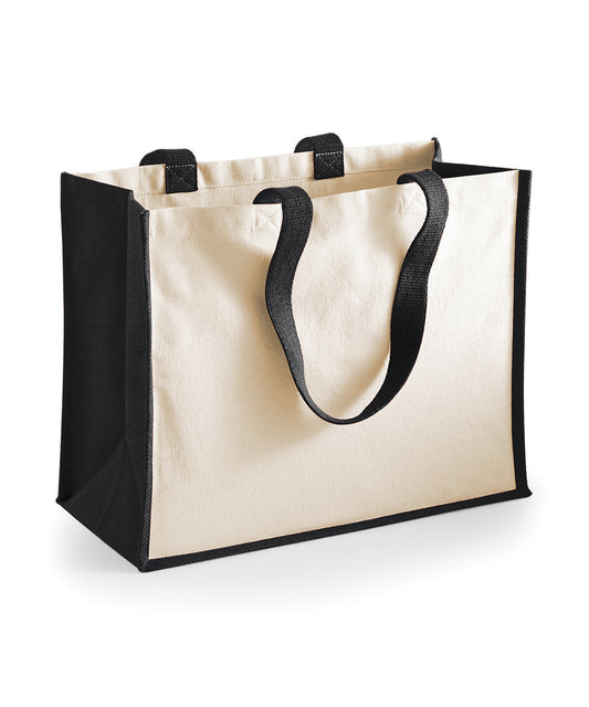 Westford Mill Printers Jute Classic Shopper Bag for Stylish Adults