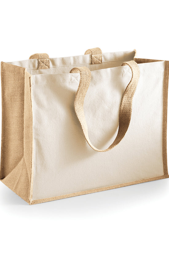 Westford Mill Printers Jute Classic Shopper Bag for Stylish Adults