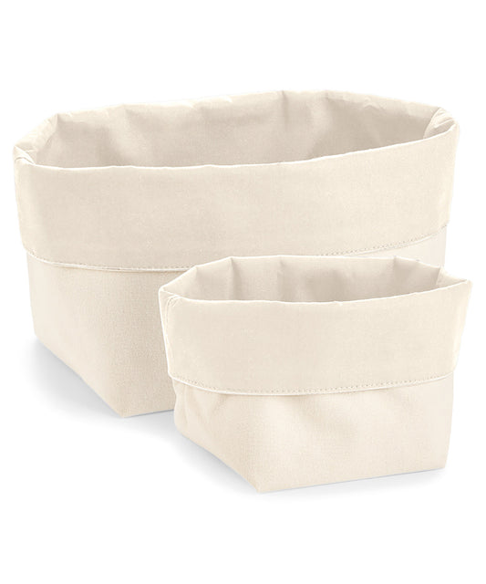 Westford Mill Reversible Canvas Organiser Bags Unisex Adult Luggage