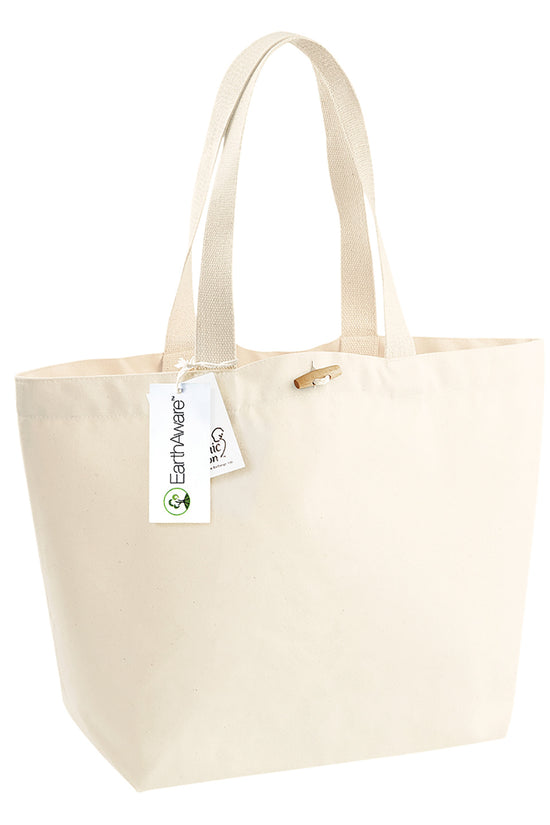 Westford Mill EarthAware Marina Tote Bag Organic Cotton Canvas
