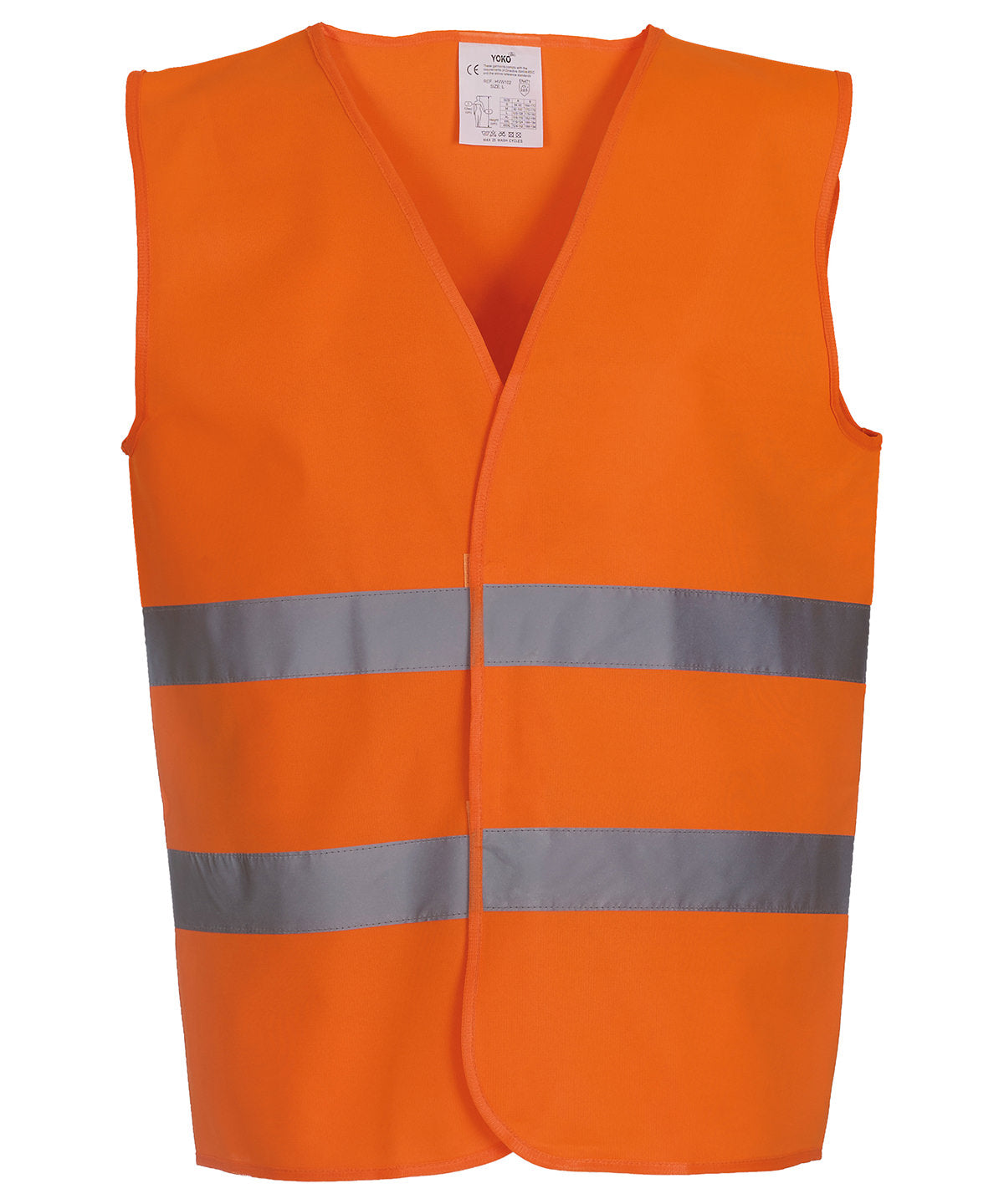 Yoko HiVis 2Band Safety Vest HVW102 Plus Size