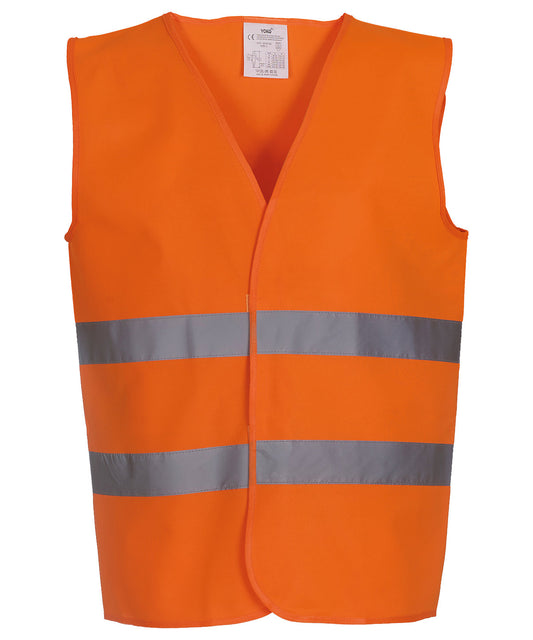 Yoko HiVis 2Band Safety Vest HVW102 Plus Size