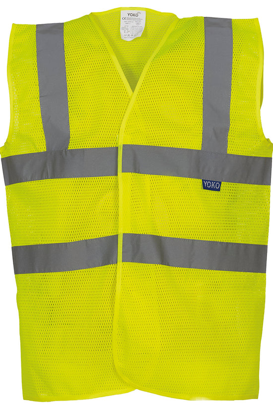 High Visibility Mesh Safety Vest with Reflective Tape