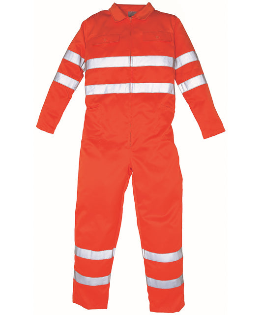 Yoko HiVis Polycotton Coverall HV058 Safetywear Plus Sizes