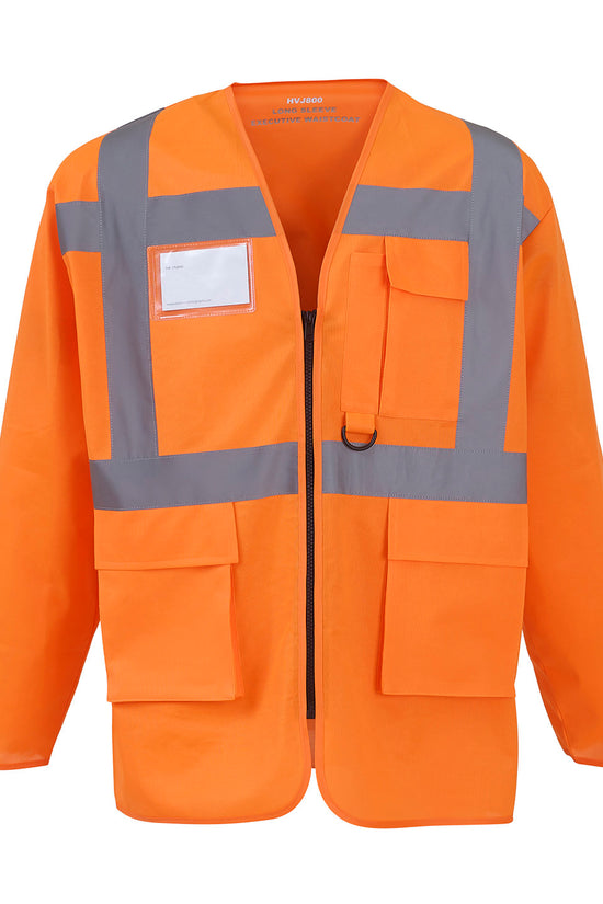 Yoko Hivis Executive Long Sleeve Waistcoat HVJ800 Class 3 Safety Vest