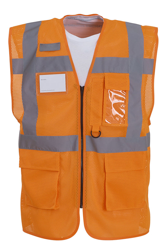 Breathable High Visibility Mesh Executive Waistcoat HVW820