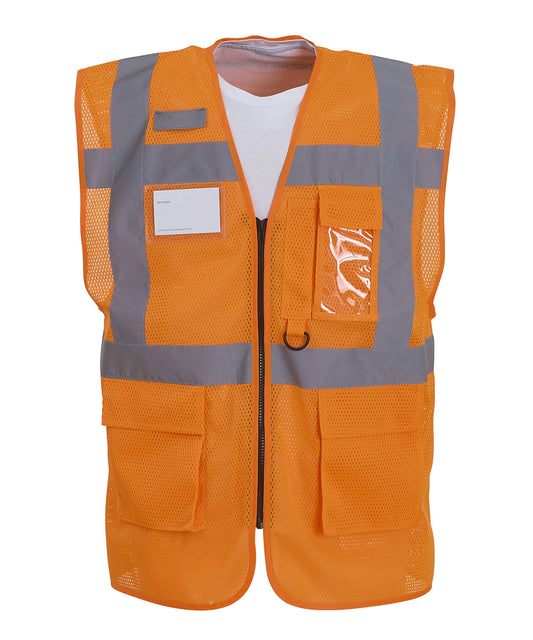 Breathable High Visibility Mesh Executive Waistcoat HVW820