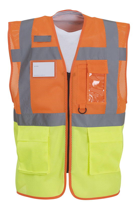 Breathable High Visibility Mesh Executive Waistcoat HVW820
