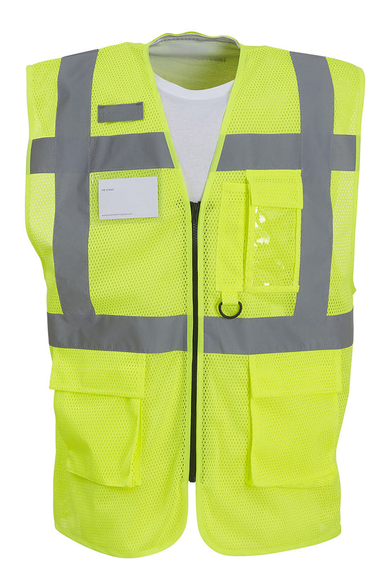Breathable High Visibility Mesh Executive Waistcoat HVW820