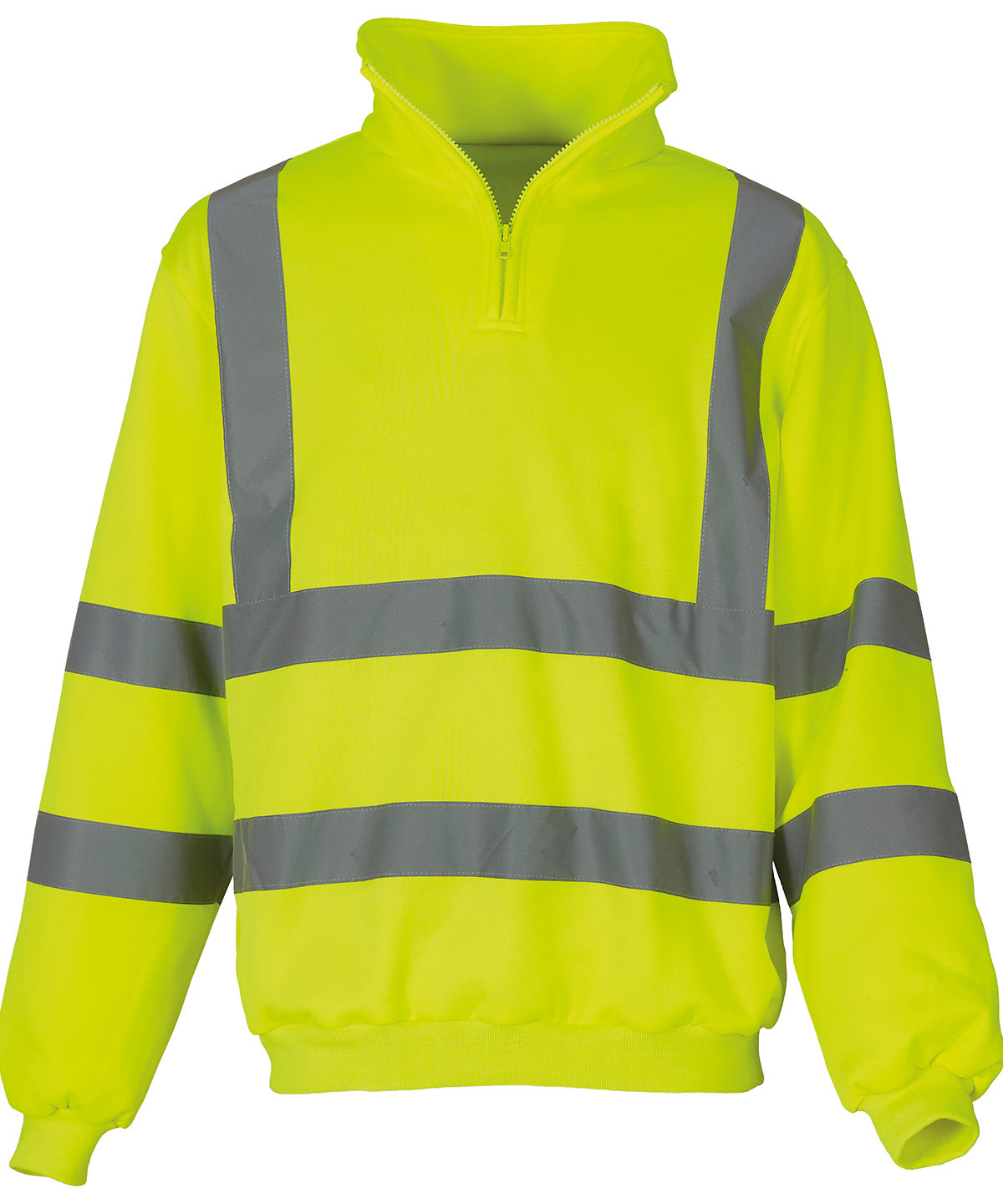 Yoko Hivis Zip Sweatshirt High Visibility Safetywear for Men