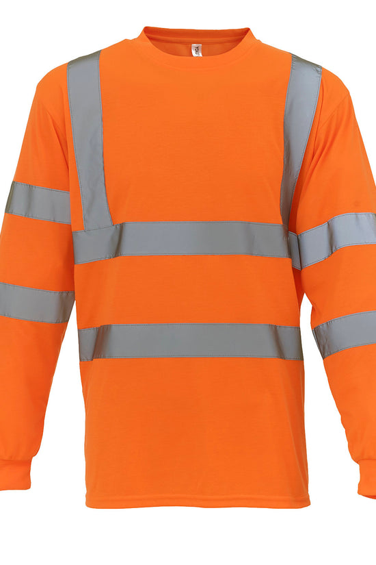 Yoko HiVis Long Sleeve TShirt HVJ420 Class 3 Safetywear for Men