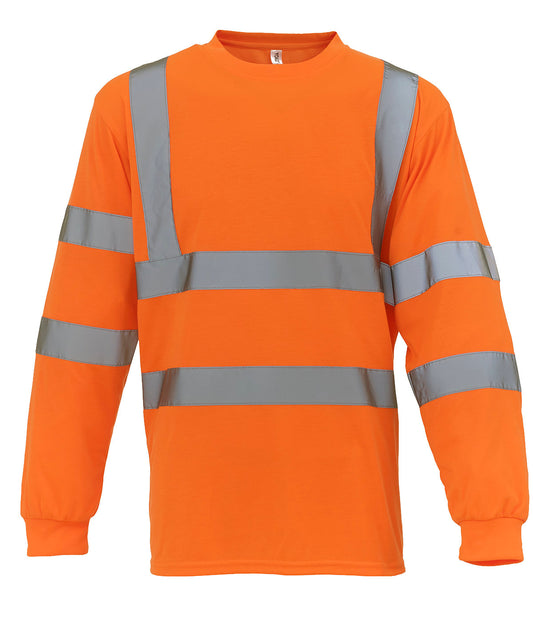 Yoko HiVis Long Sleeve TShirt HVJ420 Class 3 Safetywear for Men