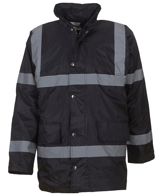 Yoko Hivis Security Jacket Waterproof Windproof Enhanced Visibility
