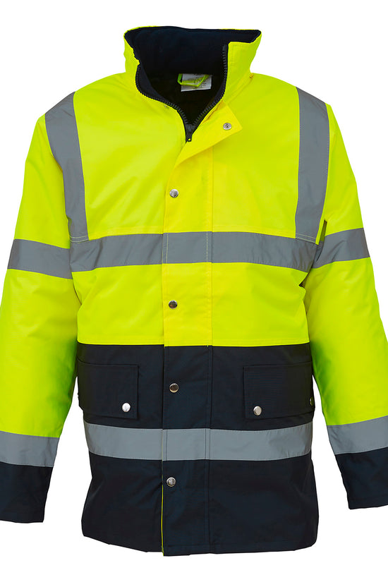 Yoko Hi Vis TwoTone Motorway Safety Jacket