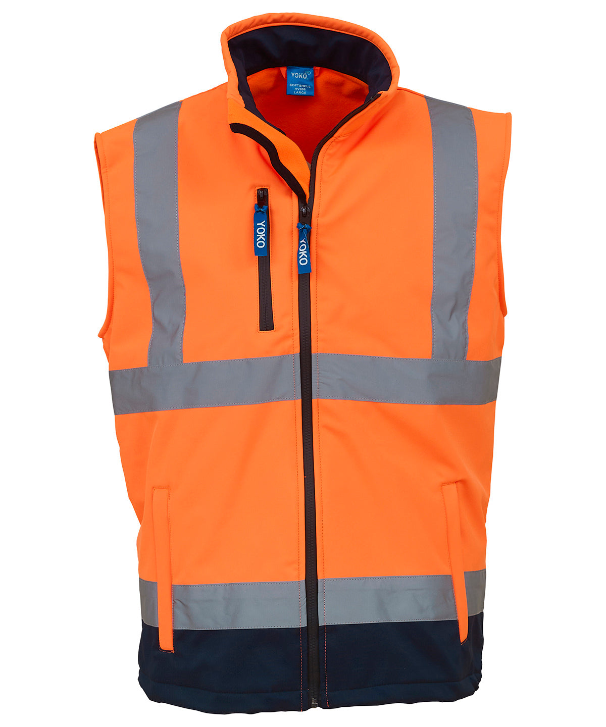 Yoko HiVis Softshell Gilet for Men Safetywear Plus Sizes