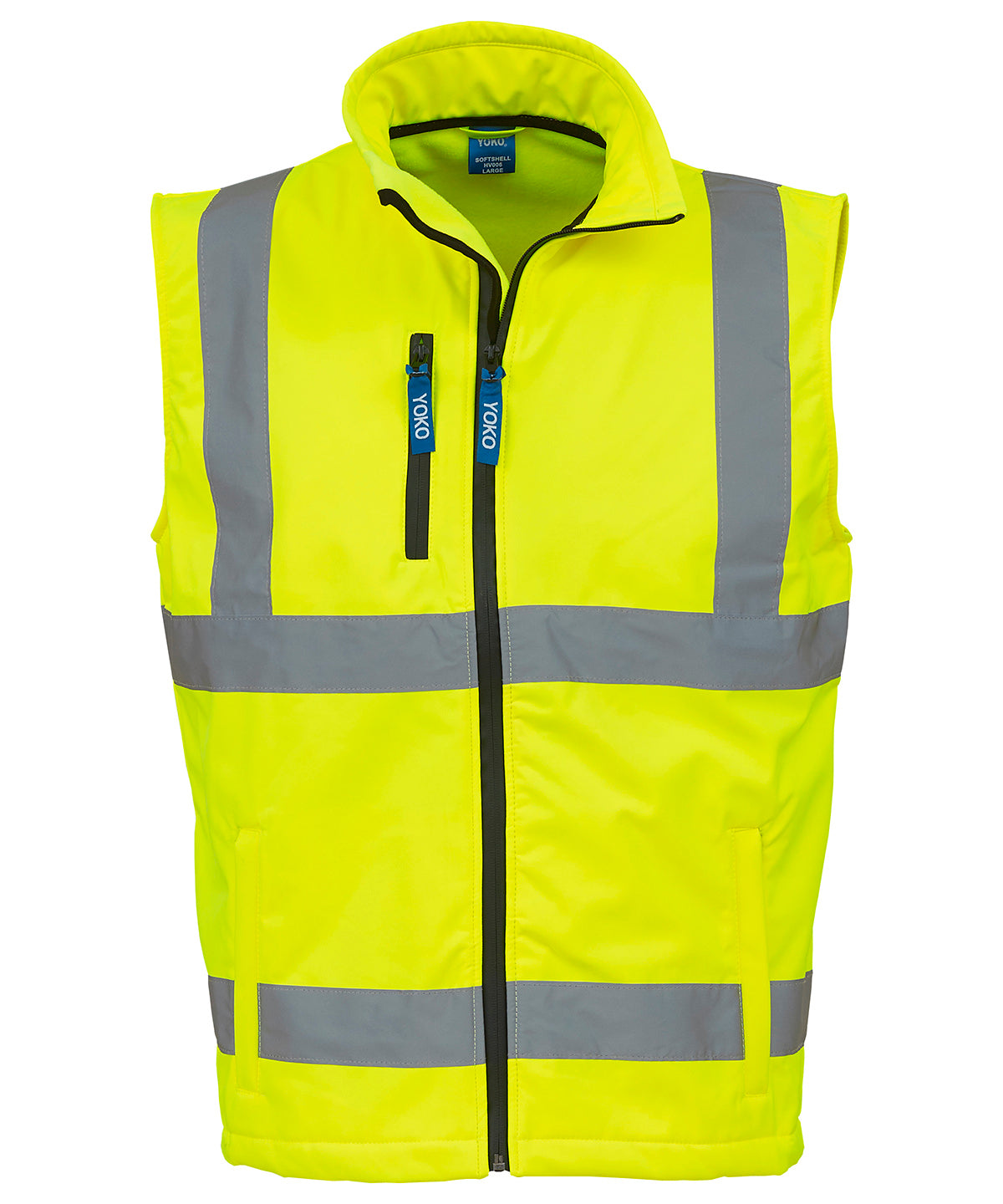 Yoko HiVis Softshell Gilet for Men Safetywear Plus Sizes