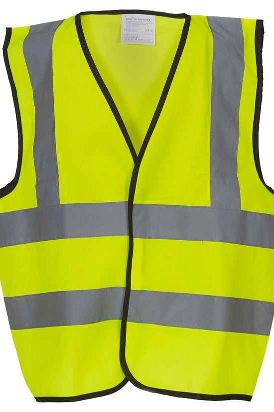 Yoko Kids HiVis 2 Band Braces Waistcoat HVW100CH