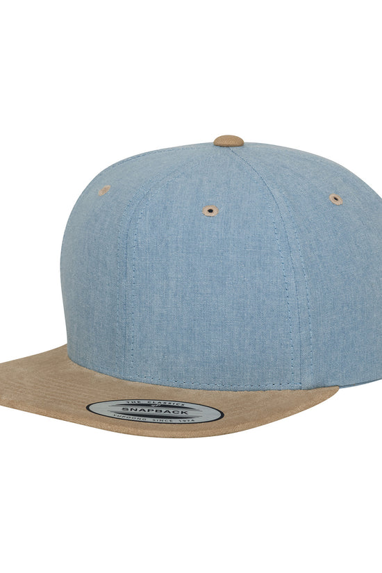 ChambraySuede Snapback Cap for Adults