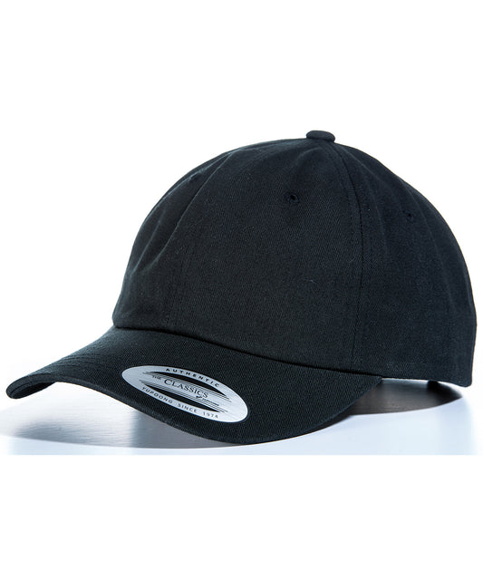 Flexfit by Yupoong Unstructured Cotton Dad Hat with Adjustable Brass Buckle Closure