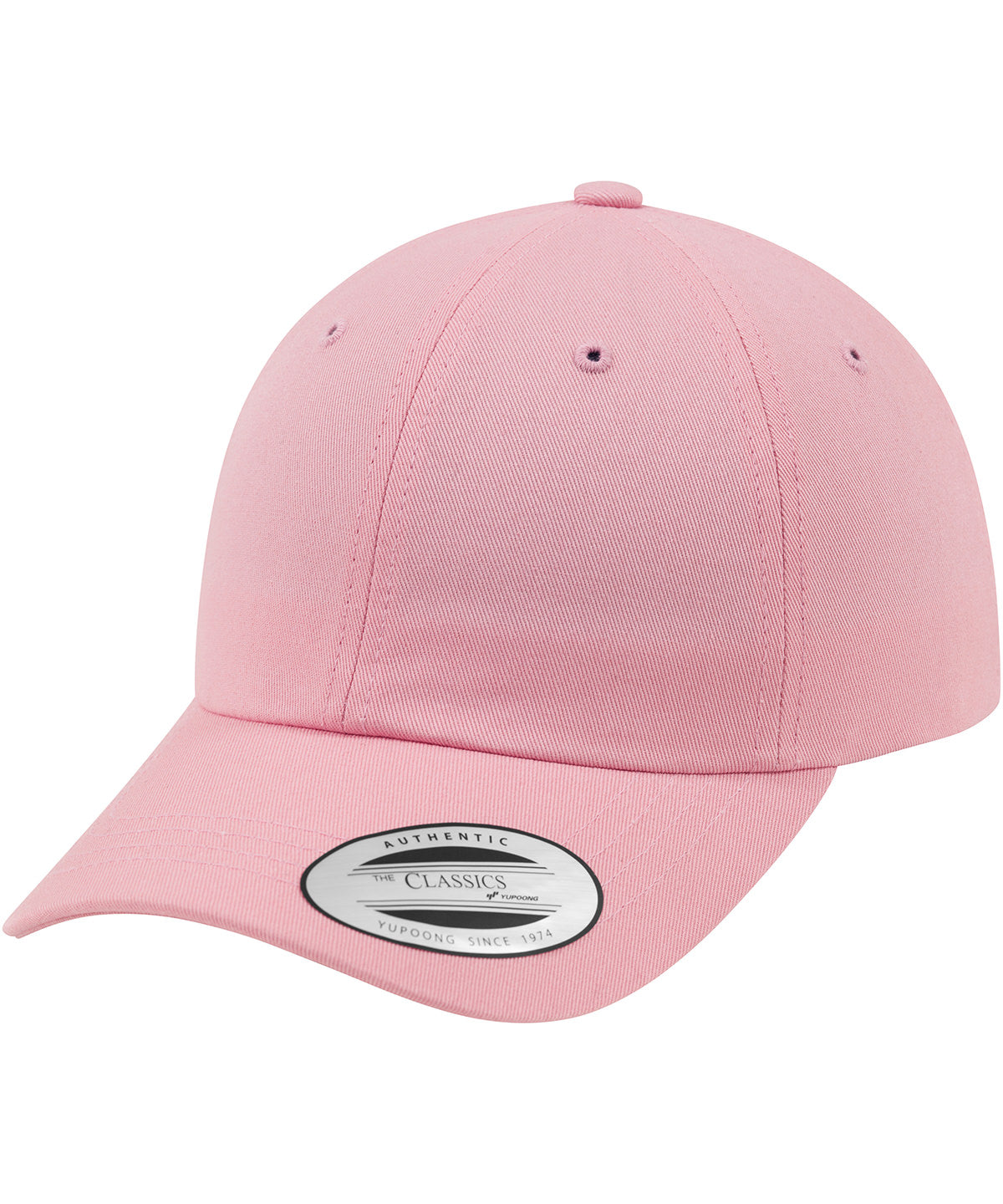 Flexfit by Yupoong Unstructured Cotton Dad Hat with Adjustable Brass Buckle Closure