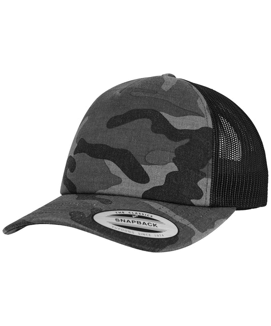 Flexfit Camo Trucker Cap 6606C Unisex Adult