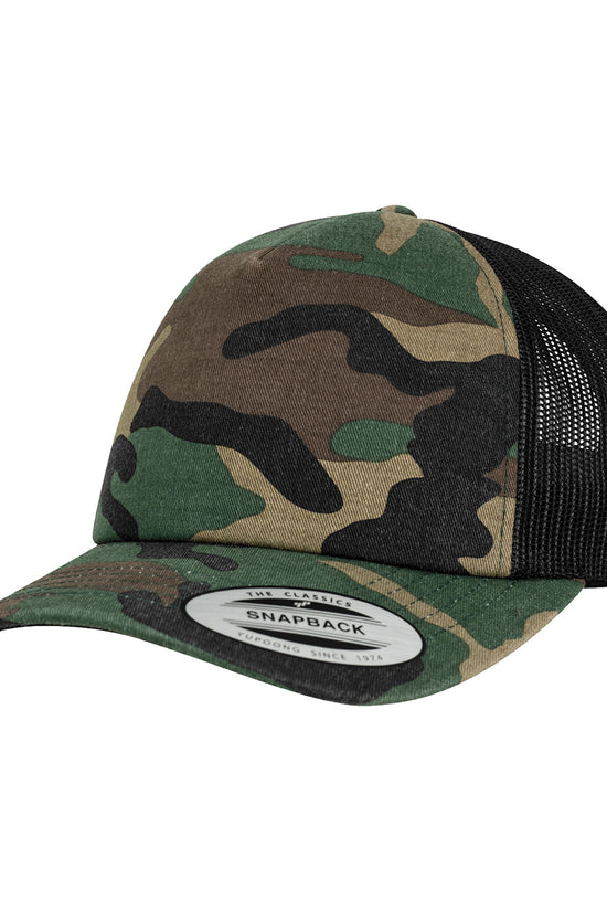 Flexfit Camo Trucker Cap 6606C Unisex Adult
