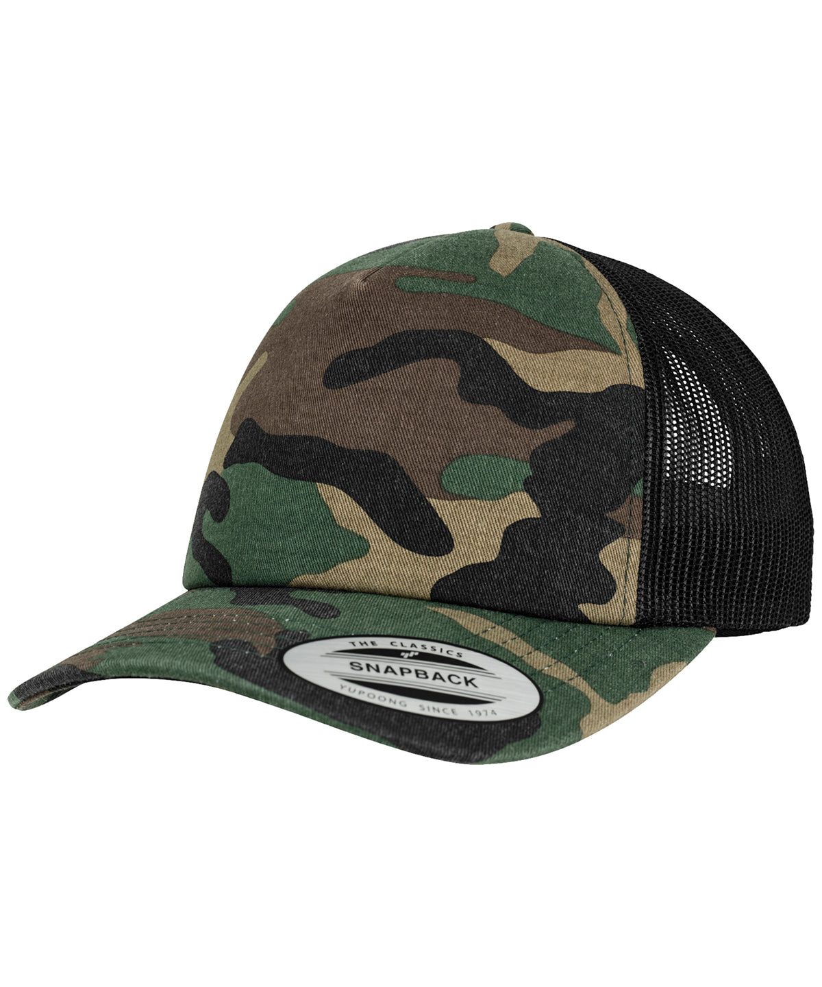 Flexfit Camo Trucker Cap 6606C Unisex Adult