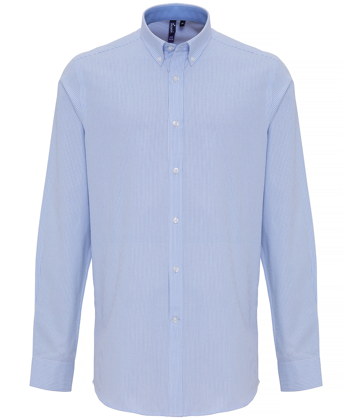 Mens Premier Oxford Striped Shirt with ButtonDown Collar