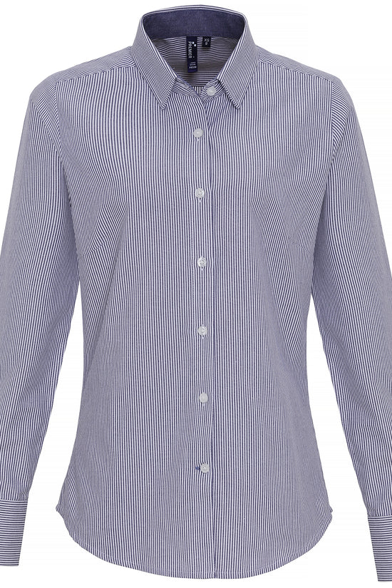 Striped CottonRich Oxford Blouse for Women