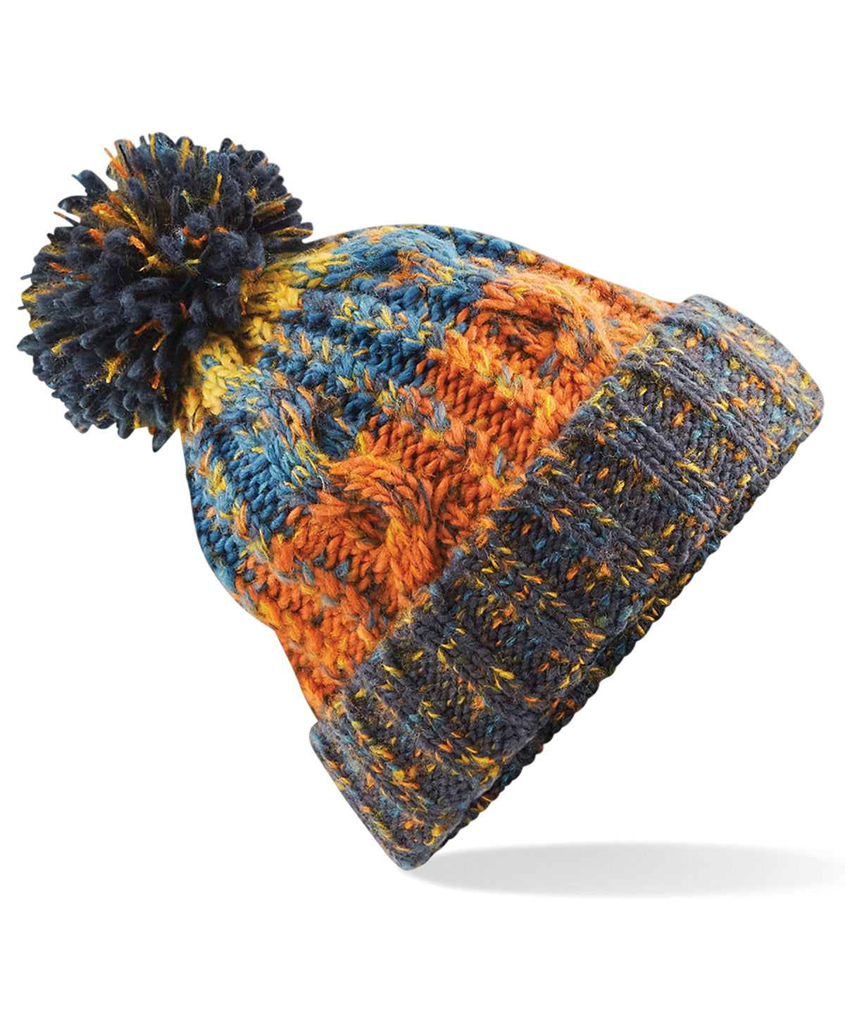 Premium Corkscrew Pom Pom Beanie Hat Unisex Adult Winter Headwear