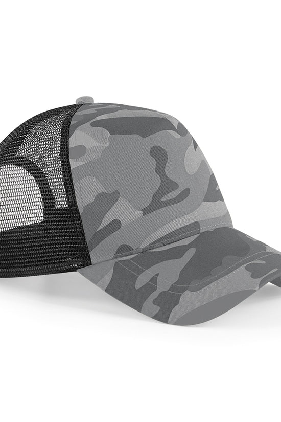 Beechfield Camo Snapback Trucker Caps Unisex Adult Headwear