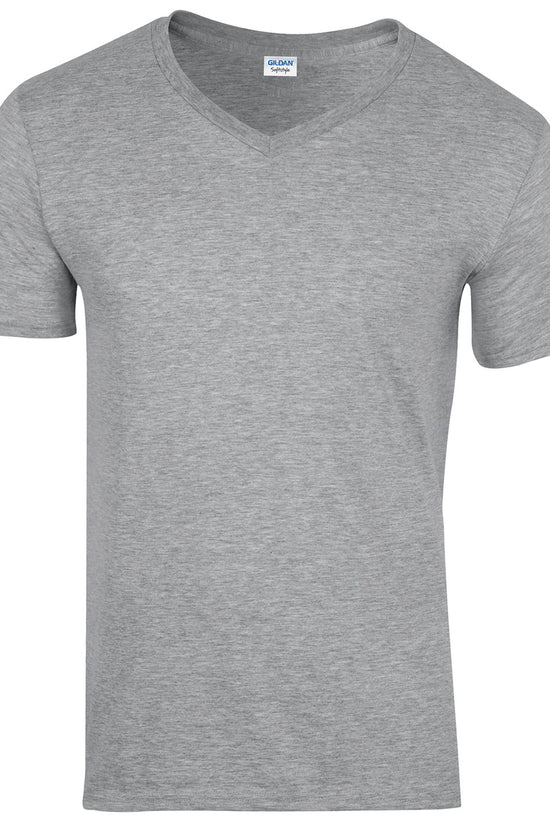 Gildan Softstyle VNeck TShirt for Men Raladeal Summer Sports Tee