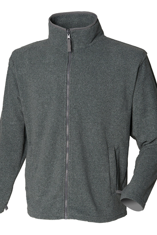 Henbury Microfleece Jacket for Men Plus Size Fleece Outerwear
