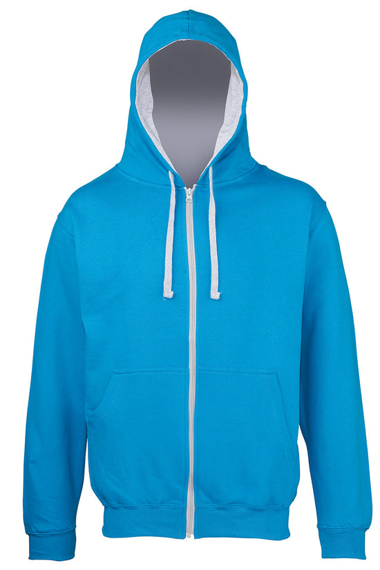 AWDis Varsity Zoodie Hoodies Unisex Adult FullZip