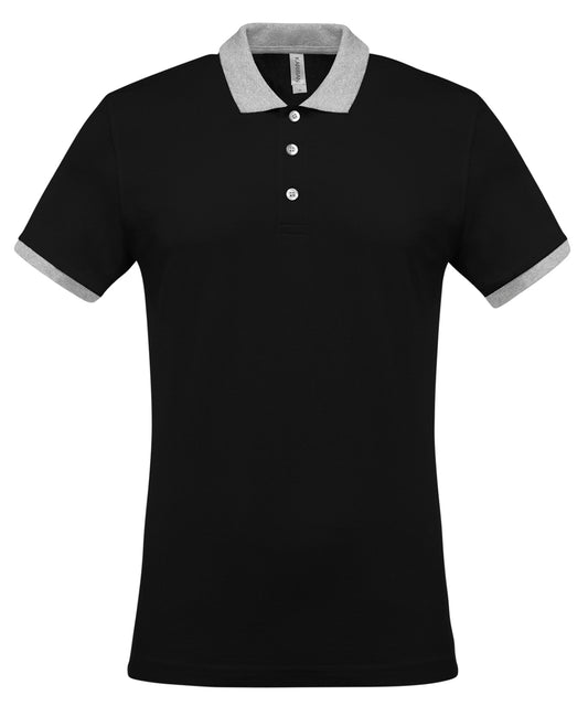 Kariban Twotone Piqu Polo Shirt for Men Casual Male Adult Polos