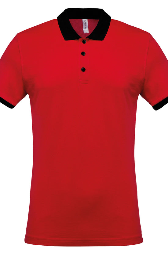 Kariban Twotone Piqu Polo Shirt for Men Casual Male Adult Polos