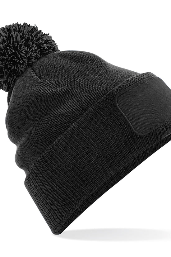 Snowstar Patch Beanie Hat Unisex Adult Winter Headwear