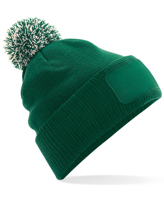 Snowstar Patch Beanie Hat Unisex Adult Winter Headwear