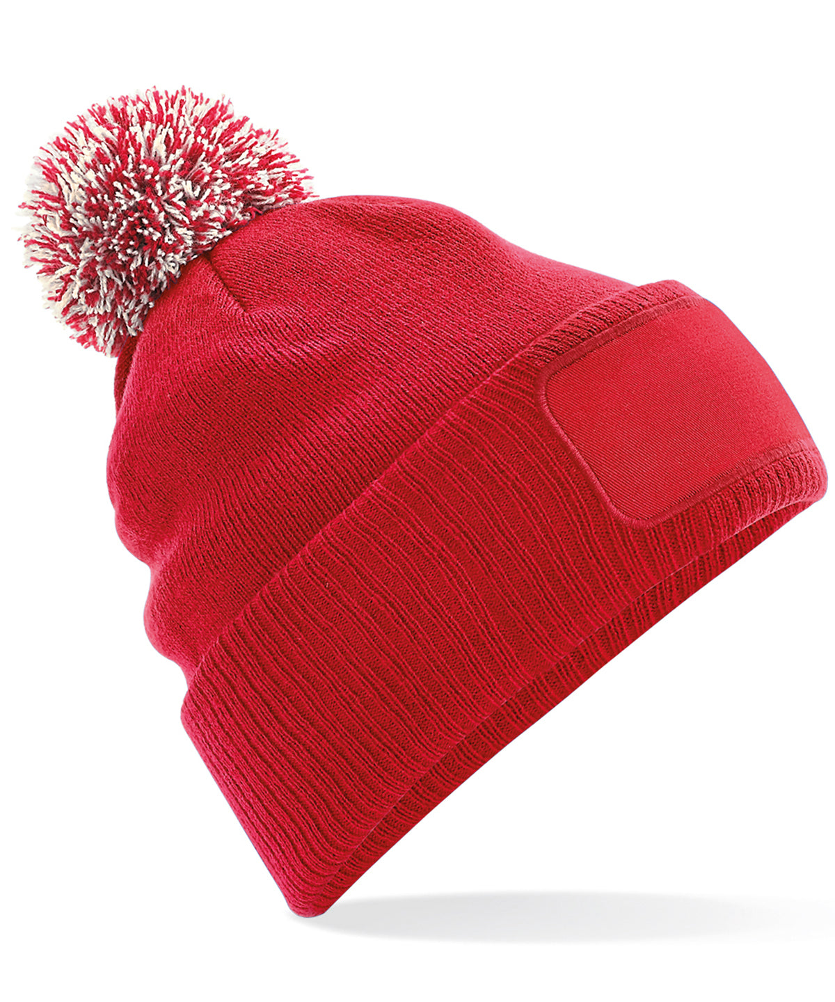 Snowstar Patch Beanie Hat Unisex Adult Winter Headwear