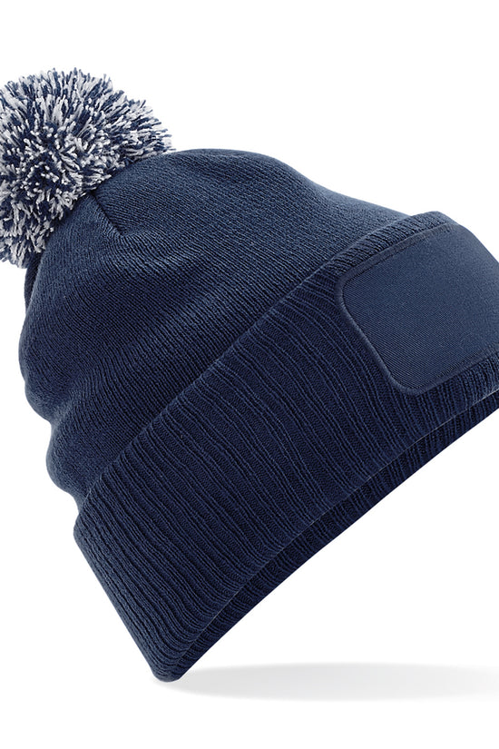 Snowstar Patch Beanie Hat Unisex Adult Winter Headwear