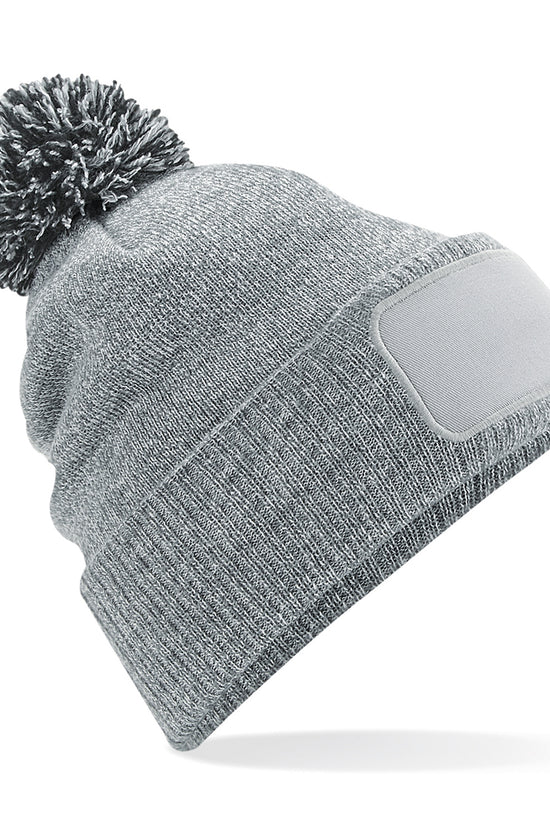 Snowstar Patch Beanie Hat Unisex Adult Winter Headwear