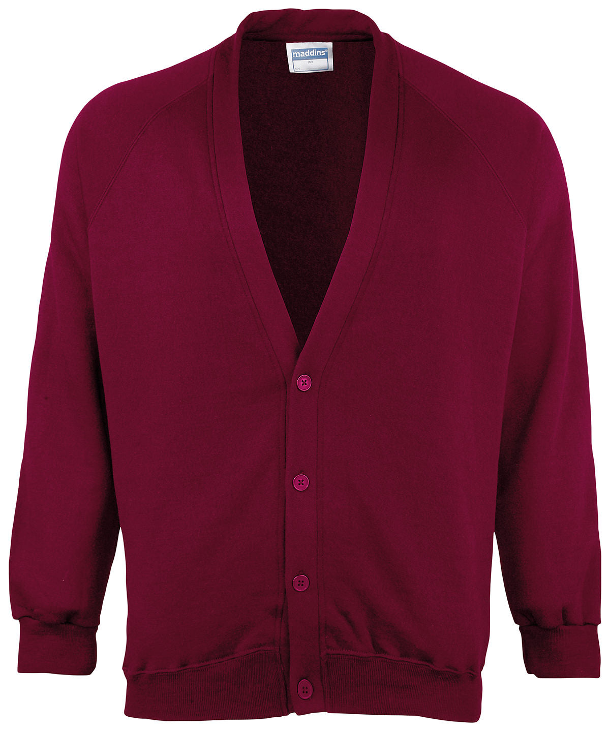 Maddins Kids Coloursure Cardigan Unisex Junior Back to School