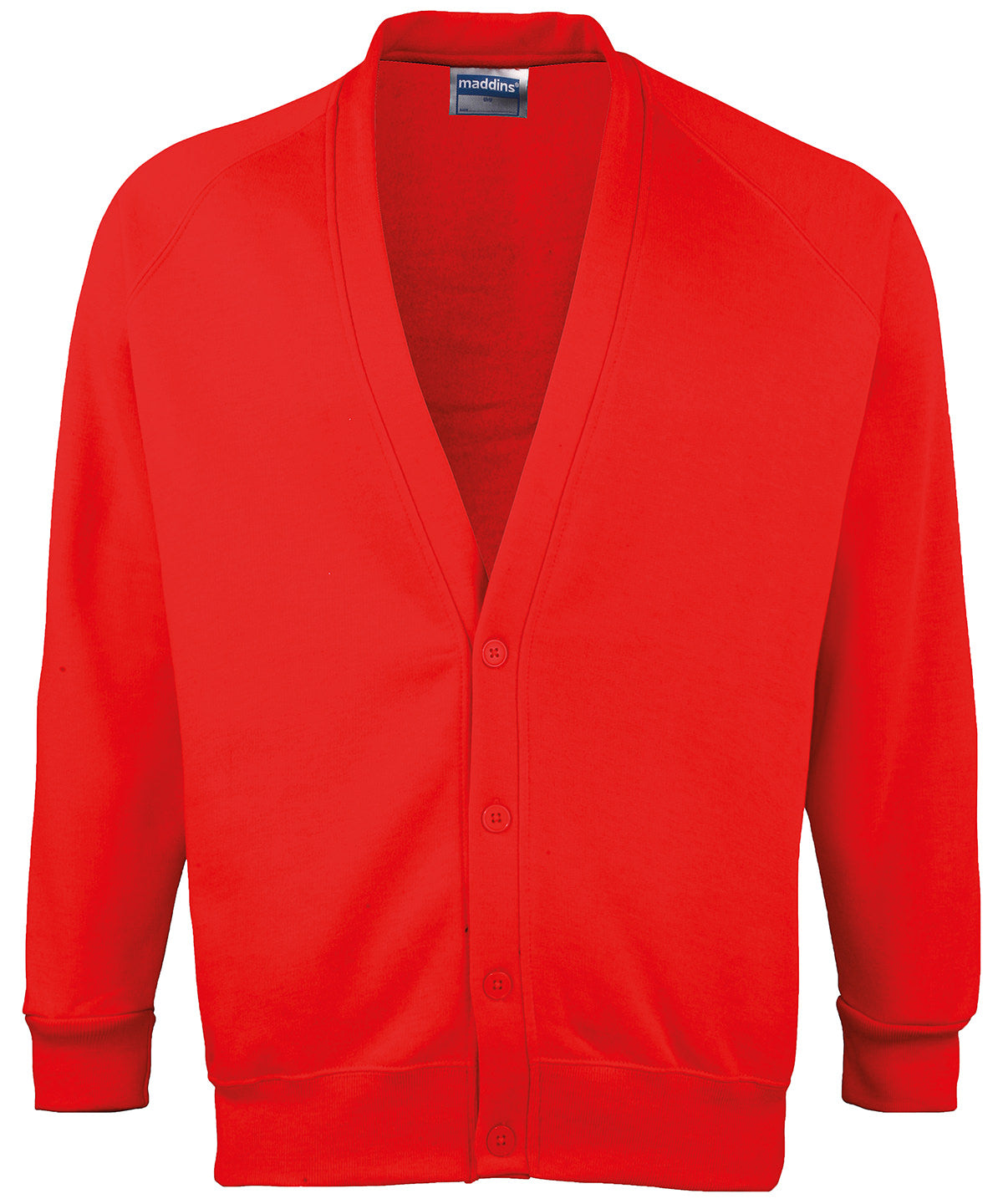 Maddins Kids Coloursure Cardigan Unisex Junior Back to School