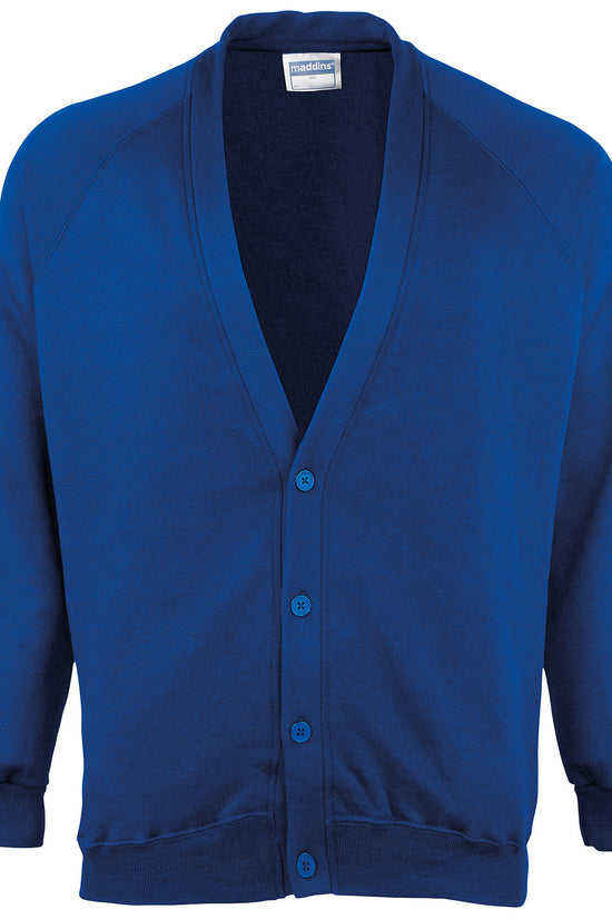 Maddins Kids Coloursure Cardigan Unisex Junior Back to School