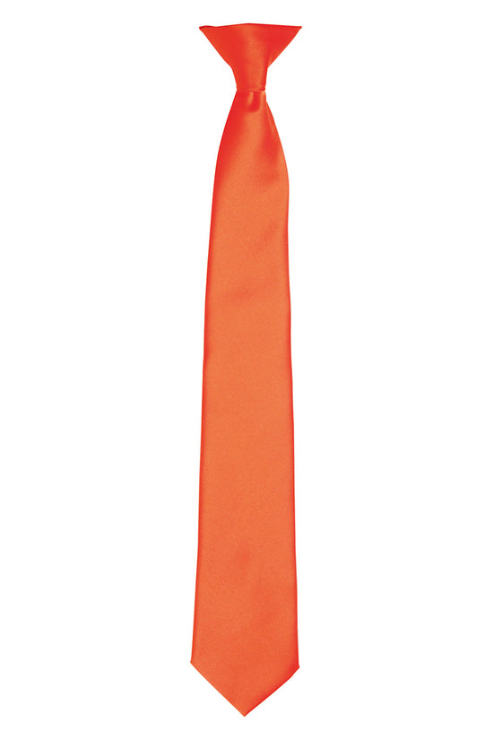 Premier Colours Satin ClipOn Tie for Unisex Adults