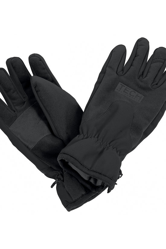 Black Tech Performance Softshell Gloves
