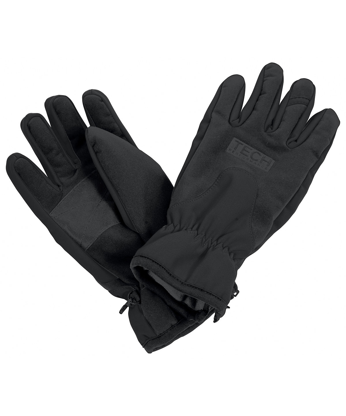 Black Tech Performance Softshell Gloves