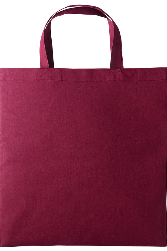 EcoFriendly Cotton Shopper Bag with Short Handles Unisex Adult Bags