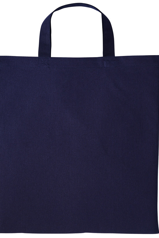 EcoFriendly Cotton Shopper Bag with Short Handles Unisex Adult Bags